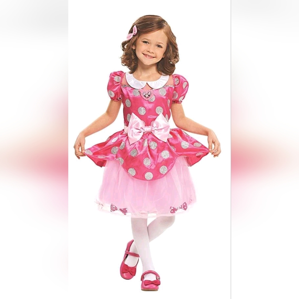 Nwt Just Play Minnie Bow Tique Fancy Bows Dress 4-6x